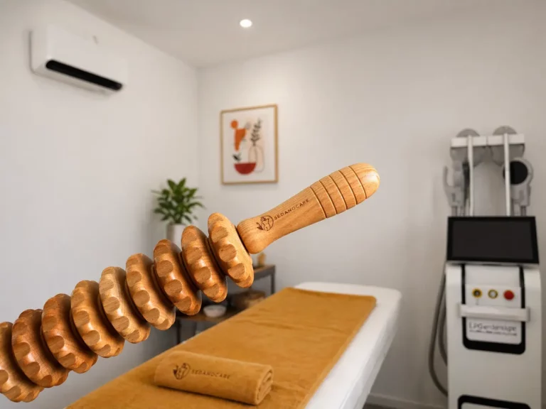 rouleau en bois de madérothérapie dans l'institut Body Mind